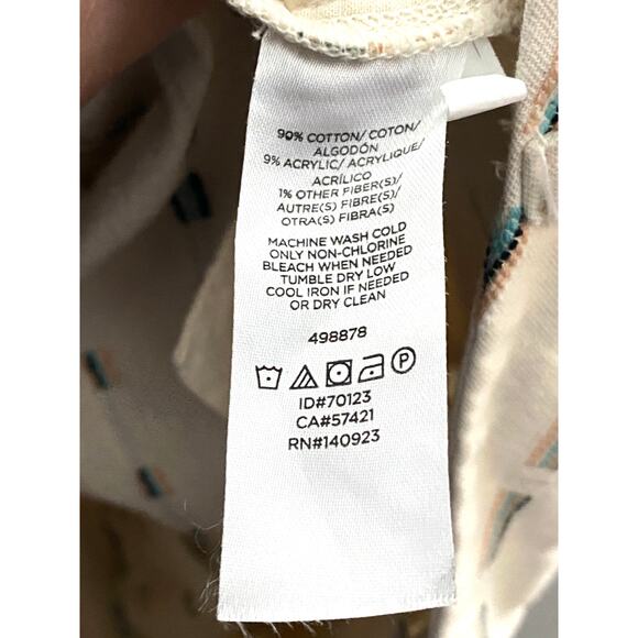 Ann Taylor Loft 4 Inch Shorts Blue Pink Tan Shorts Womens 0 Cotton Acrylic Blend - Picture 6 of 6